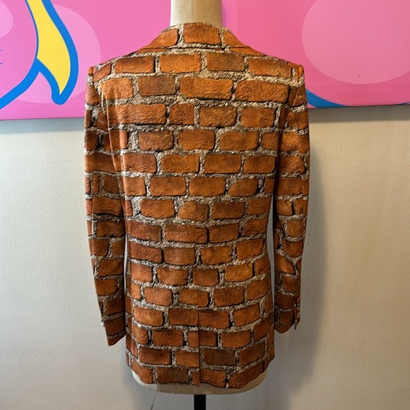 Moschino Rust Gray Brick Blazer Jacket The Nanny - Picture 5 of 12